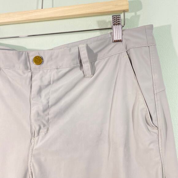 Zella Men Grey Performance Chino Shorts Size 36 - Picture 9 of 9